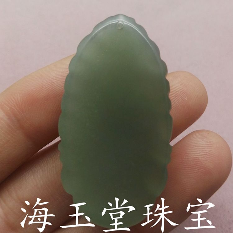 廠家直銷天然和田玉青海料玉石保平安觀音頭吊墜精品玉器掛件批發(fā)