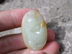 精品和田玉籽料小玉佛 玉質溫潤，白嫩細膩的青海玉石珍品